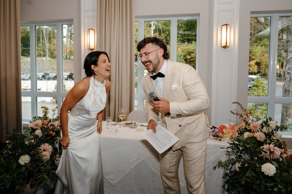 Mariage au Ripplecove Hotel & Spa – salle reception harmonie