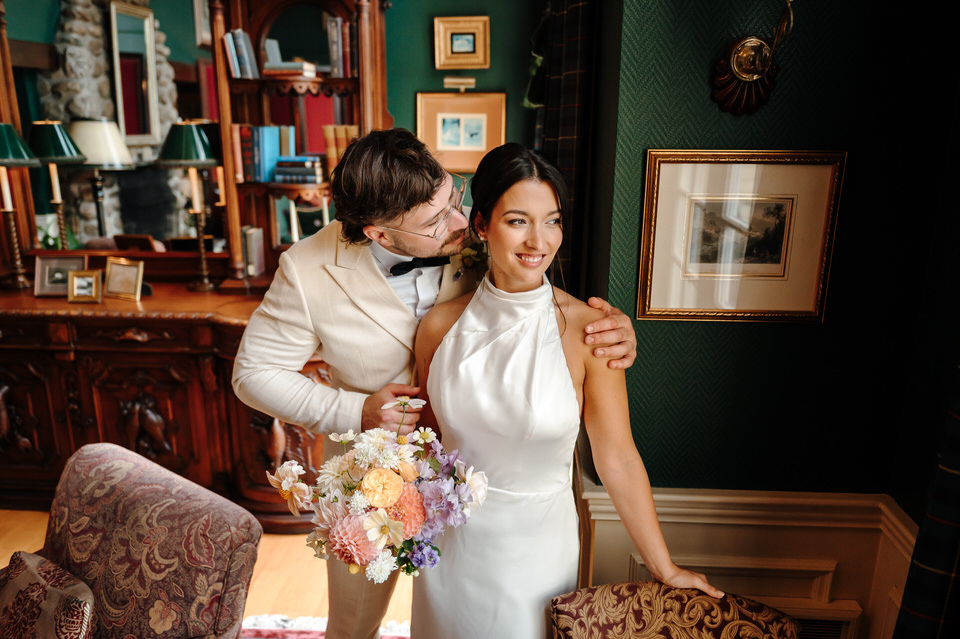 Mariage au Ripplecove Hotel & Spa – salon vert