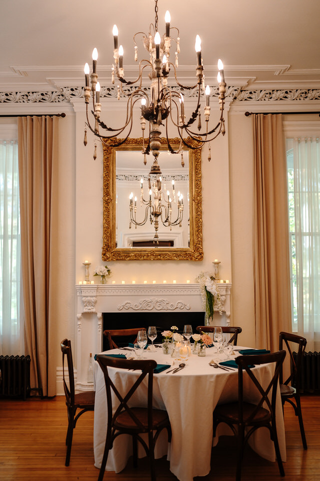 tables rondes mariage Manoir Maplewood