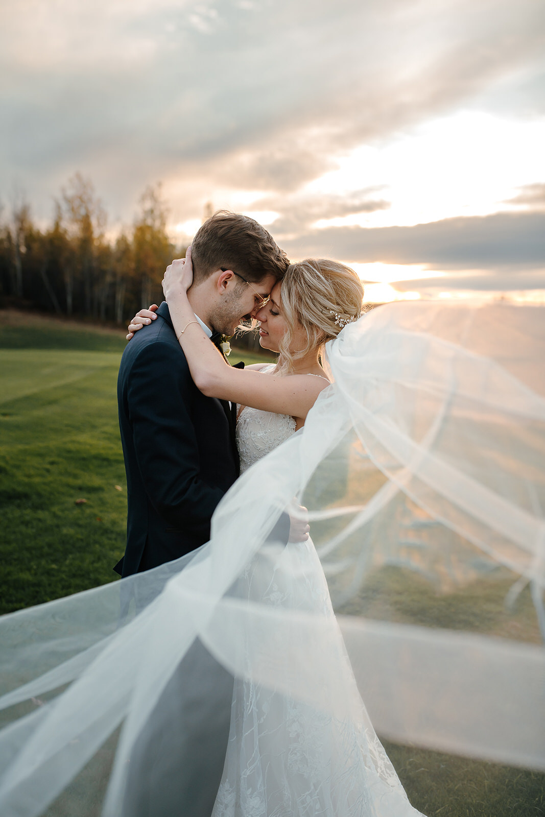 mariage d'automne à l'hôtel Mont-Gabriel dans les Laurentides